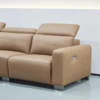 Canapé modulaire inclinable électrique italien de luxe moderne en tissu technique, idéal pour villa, salle de sport, appartement - Vente en gros usine