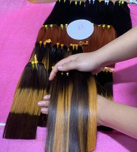 หนังกําพร้าบริสุทธิ์เกรด 12a จัดชิดผมเวียดนามแบบดึงคู่สุด ๆ เกลียวผมมนุษย์ 100 ตัว - Product Image 1