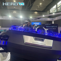 HEROVR 5 places 6Dof VR simulateur de course 360 degrés intérieur/extérieur 6D VR lunettes Solution parc à thème vaisseau spatial maison montagnes russes