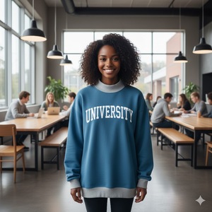 Sudadera de Invierno Ecológica, Lavada, con Cuello Alto, Estilo Nuevo, Premium, Talla Grande, Holgada, Etiqueta Privada - Product Image 1