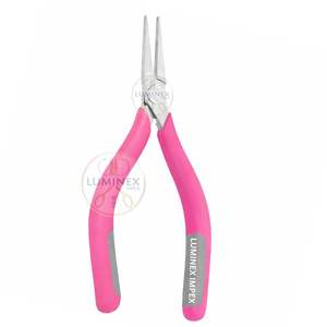 Pince à bec plat en acier inoxydable de haute précision Weller Erem 2442P |   Outil d'assemblage électronique léger de 5 pouces, mâchoires lisses - Product Image 4