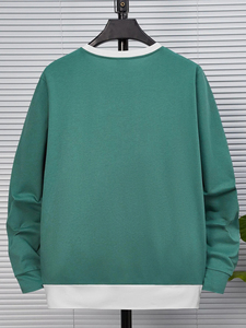 Top Qualité Conception Personnalisée Hommes Sweat Meilleure Vente Dernières Conception Hommes Vêtements Deux Tons Mode Sweat Pour Hommes - Product Image 6