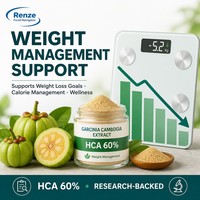 Extrait de Garcinia Cambogia HCA 60% en poudre, extrait de peau de fruit pour la gestion du poids