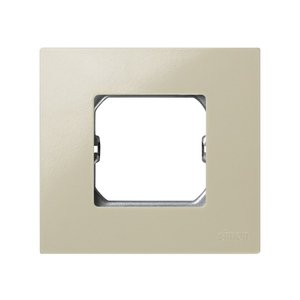 Cornice compatta color avorio, 1 elemento, con cornice 85x91mm. (Simon 27 Play 2700610-031) - Product Image 1