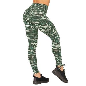 Women's Comfortable <b>Silk</b> Yoga Pants High Waisted V Cut Sportswear <b>Leggings</b> Fashionable Casual Short Length for Gym & Workouts - Product Image 4
