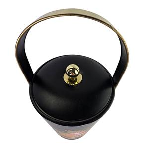 Hielera con Estampado Floral Negro para Exhibición, Bar en Casa, Uso en Fiestas y Eventos, Enfriador de Bebidas Elegante para Mesa, Ideal para Regalos - Product Image 6