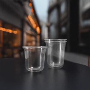 Quang Quan Vasos de plástico transparente desechables Tapas 95mm 12/16/20/24oz PP Tazas para bebidas calientes/frías Jugo Café Leche - Product Image 5