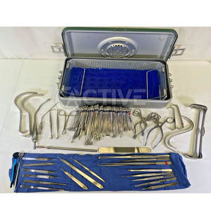 Ensemble chirurgical porte-aiguille pour laparotomie de qualité hospitalière avec gamme complète d'outils de chirurgie générale ensemble de chirurgie ouverte de base - Product Image 1