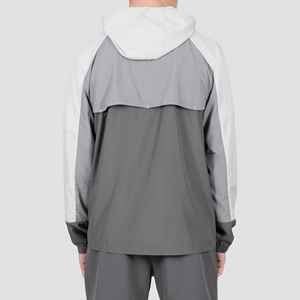 2025 Premium nuevo cortavientos de poliéster a prueba de viento Casual para hombre chándal corto con cremallera sudaderas con capucha y pantalones cortos conjunto de 2 piezas ecológico - Product Image 4