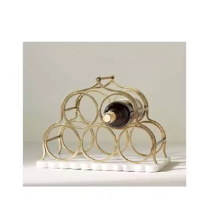 Precio al por mayor de pie, diseño de alta exigencia, botellas estándar, estante de exhibición de vino, estante de vino de Metal para estante, clubes, hoteles, fiestas - Product Image 1