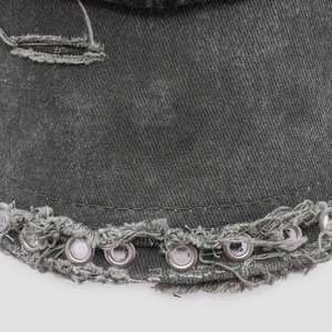 ผ้ายีนส์ผ้าฝ้ายธรรมดากันน้ำหมวกเบสบอลทรงสปอร์ตสีแดงปรับได้แบบวินเทจซักได้ - Product Image 6