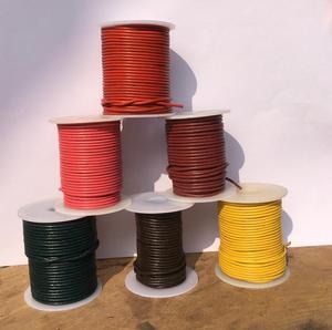 High Quality Dyed Leather Cords for Jewelry & Crafting Custom Colors Available Premium Dyed Leather Cords Wholesale Leather - Product Image 4