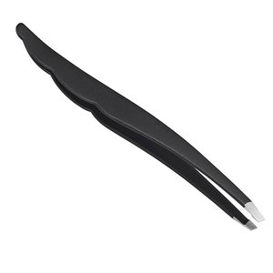 Professional Makeup Eyelash Tweezers for 3D Volume Lash Extensions Excellent Closure Black Stainless Steel - Product Image 4