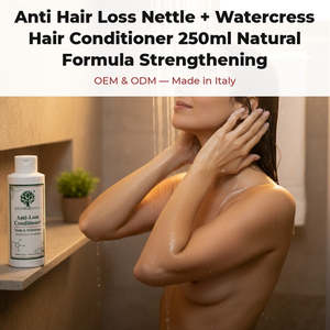 Acondicionador Capilar Anticaída con Ortiga y Perejil 250ml Fórmula Natural Fortalece el Cabello Rizado Italy RedMoringa OEM Marca Privada - Product Image 2
