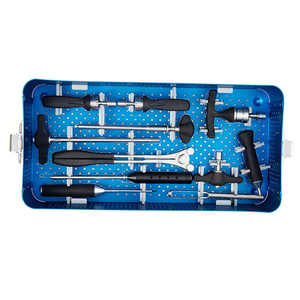 Ensemble d'instruments de chirurgie orthopédique de la colonne vertébrale en acier inoxydable, manuel et à alimentation électrique, kits de neurochirurgie par SurgiRight Instrument - Product Image 5