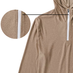 Oversized Cotton Polyester <b>Blend</b> Fleece Hoodies Pullover Sweatshirt Men's Half Zipper Warm Crew Neck Digital Printing for Winter - Product Image 4