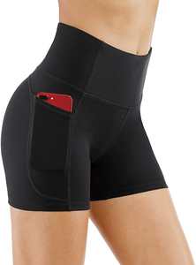 <b>High</b> Quality <b>High</b> <b>Waist</b> <b>Shorts</b> Fitness Yoga <b>Shorts</b> Gym Workout Running Sport <b>Shorts</b> with Pocket - Product Image 3