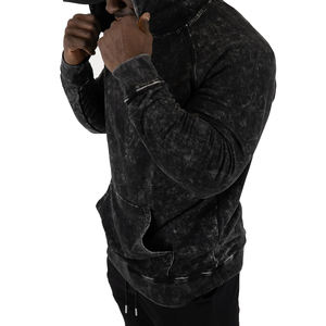 Fabricant direct 100% coton sur mesure Sweats à capuche à manches longues délavés à l'acide Matériau durable Meilleure conception Lavage à l'acide de haute qualité - Product Image 3