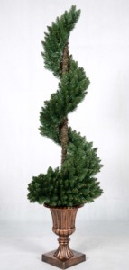 Árbol Topiario Artificial de Navidad y Arreglos Decorativos – Vegetación Invernal y Bayas 180/270/300cm - Product Image 6
