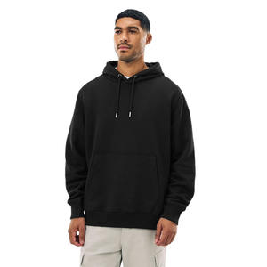 Sudadera con Capucha Holgada y Moderna en Negro, Sudadera Informal con Diseño de Impresión Digital - Product Image 1