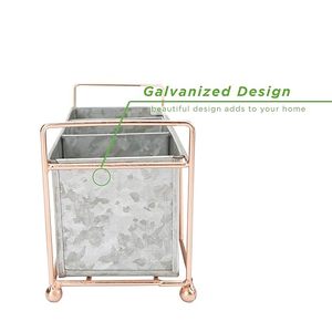 Soporte para cubiertos de 3 compartimentos con forma rectangular de metal galvanizado al por mayor para accesorios de mesa de cocina del hogar - Product Image 4