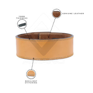 New Arrival High Quality Cowhide <b>Lever</b> <b>Belt</b> Customized Logo Weight Lifting <b>Belt</b> Light-Weight and Comfortable Leather for Sale - Product Image 4