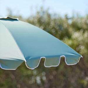 Солнцезащитный зонт для пляжа и улицы с винтами из пластика, винтажный, в полоску, серебристый, с покрытием UV 50+, с откидной крышкой, 32/32 мм, алюминиевая стойка, 2 м - Product Image 5