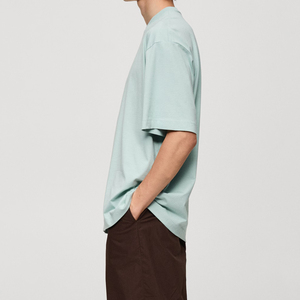 T-shirt pour homme de qualité supérieure, à épaules tombantes, vêtements pour adultes, vente chaude, confortable, prix bas, respirant, T-shirt pour homme à épaules tombantes - Product Image 5