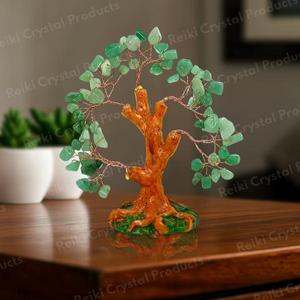 Árbol de Piedras Naturales de Cristal: Cuarzo Rosa, Amatista, Aventurina Verde (2 Diseños Disponibles) - Product Image 2