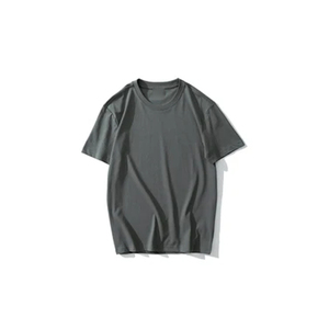 High Quality 100% Cotton Men's T-Shirt Latest Trend Solid Pattern Custom Logo Print Knitted Fabric Eco-Friendly Anti-Wrinkle - Product Image 6