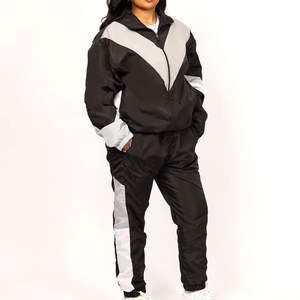 Women Autumn Casual Jogger Set 2026 High Quality <b>Neon</b> Black Grey Two Piece Windbreaker <b>Tracksuit</b> Customized OEM Wholesale - Product Image 6
