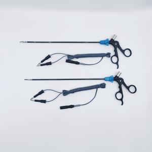 Alta Qualidade Reutilizável 5mm Bipolar Eletrodo Forceps Aço Laparoscópica Maryland <span class=keywords><strong>Dissector</strong></span> para Cirurgia Abdominal