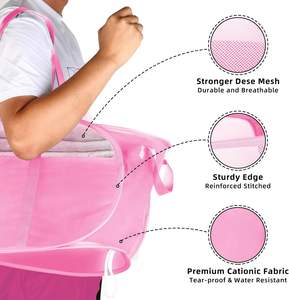 Factory Supply OEM/ODM Support <b>Collapsible</b> Tear Proof Pop <b>Laundry</b> Hamper Dual Handles Durable Foldable Structure Vietnam Origin - Product Image 6