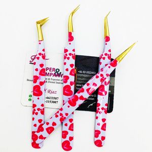 แหนบเคลือบขนตากระดาษรูปหัวใจใหม่แหนบปลายสีทองแบบยั่งยืนโลโก้ขนมิงค์ - Product Image 4