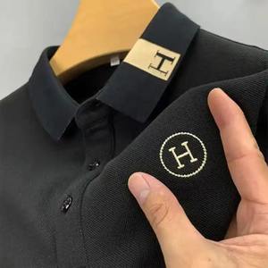 Polos de bonne qualité OEM pour hommes, 100% coton, polos avec logo brodé pour hommes, t-shirt pour hommes à vendre - Product Image 5