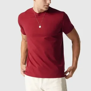 T-shirt pour hommes T-shirt 100% coton avec logo personnalisé T-shirt imprimé pour hommes T-shirt uni pour hommes - Product Image 3