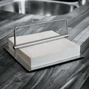 Porte-serviettes en métal noir de haute qualité support de rangement pour serviettes fournitures d'hôtel support de mouchoirs décoratif de Table porte-serviettes en vente - Product Image 4