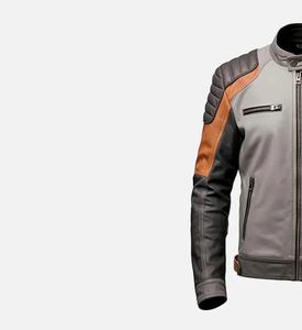 Vente en gros pakistanaise de vestes en cuir fabricant veste en cuir décontractée latérale à ceinture pour hommes nouvelles vestes de conception OEM de moto - Product Image 3