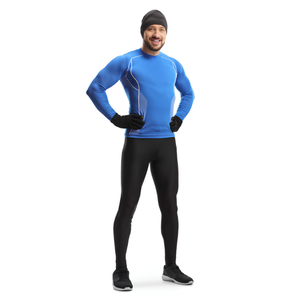 Conjunto Deportivo de Compresión para Hombre, Manga Larga, Ajustado, para Correr, Gimnasio y Entrenamiento - Product Image 3