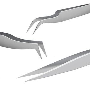 Custom logo Private Label Plastic Lashes Applicator Tweezers Bulk <b>Magnetic</b> Lash Tweezers Packaging False Eyelash Tweezers - Product Image 5