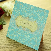 Usine du Vietnam Impression personnalisée Carte-cadeau de luxe élégante en matériaux recyclés Cartes d'invitations de mariage en papier kraft