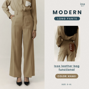 กางเกงยืดเข้ารูปเอวสูงสำหรับผู้หญิงชุดลำลองทางการพิมพ์ลายยาวแบบสุภาพกางเกงยืดเข้ารูปแบบทันสมัย - Product Image 3