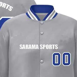 Chaquetas Varsity Blancas al por Mayor para Hombre, Chaqueta Universitaria Personalizada con Logotipo, Chaqueta de Béisbol con Letras, Chaqueta Universitaria de Sublimación para Otoño, OEM - Product Image 2