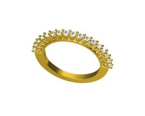 Anillo de diamantes cultivados en laboratorio de joyería fina para Mujer | Piedra de corte redondo en oro amarillo, rosa o blanco de 14K/18K - Product Image 5