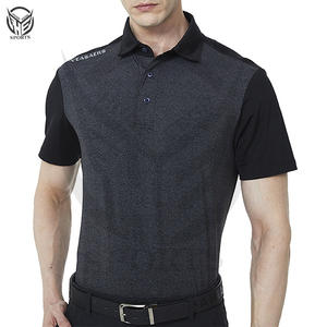 Golf de hombre personalizable de la mejor calidad para Polos de manga corta y patrón sólido hecho de tela de punto con logotipo de marca propia - Product Image 3