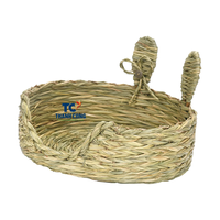 Vente en gros de cage à gazon personnalisée tissée à la main cage à lapin écologique nid de lit fabriqué au Vietnam