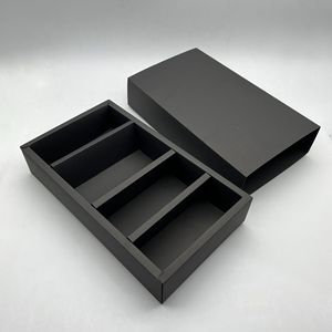 Hot selling thickened solid brown express shipping boxes folders with embossed magnetic closure rectangular - Product Image 2