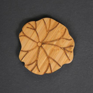 Posavasos de madera de nogal, productos de fábrica, posavasos de té de madera con estampado personalizado, posavasos de nogal de lujo decorativos de último estilo - Product Image 5