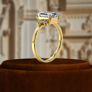 IGI certifié 1CT ovale coupe laboratoire cultivé cluster classique E/VS1 diamant fiançailles mariage cadeau bague 14k pureté métal incrustation - Product Image 4