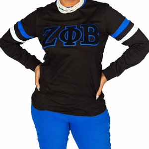 เสื้อสเวตเตอร์แบบสวมหัวโอเวอร์ไซส์วินเทจซักได้สไตล์สตรีท Zeta phi Beta - Product Image 3